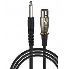 Кабель шнур 6.3 штекер - XLR (микрофонный, CANON) гнездо 3m Cantell