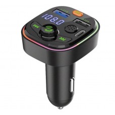 FM модулятор Bluetooth Q6 c быстрой зарядкой QC3.0 Type-C PD