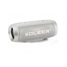 Колонка Bluetooth MP3 FM Koleer S1000 серая