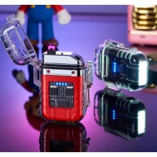 Зажигалка Usb плазменная 2 дуги с фонариком OTS-254-255