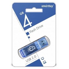 Флешка USB 4Gb Smartbuy Glossy Blue