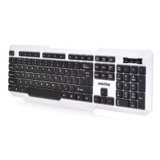 Клавиатура USB Smartbuy SBK-333U-WK с подсветкой бело-черная