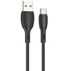 Кабель USB Type-C Borofone BX86 Silicone 1m черный