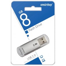 Флешка USB 8Gb Smartbuy V-Cut Silver