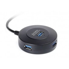 Хаб USB 3.0 4 порт Smartbuy SBHA-7314-B черный