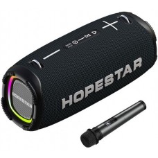Колонка Bluetooth Mp3 Hopestar A6 Max, беспроводной микрофон, черная