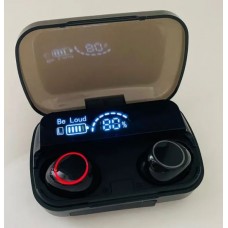 Наушники Bluetooth M30, вакуумные, TWS, дисплей, черные
