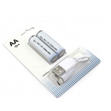 Батарея AA 2шт комплект с USB Type-C зарядкой 2200 mAh