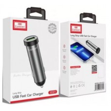 Зарядное автомобильное азу usb Earldom CC21 длинное для русских авто серый