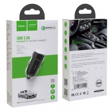 Зарядное автомобильное быстрое АЗУ usb Hoco Z32 QC 3.0 18W черный