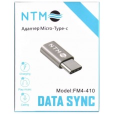 Переходник Type-C штекер - Micro USB гнездо NTM FM4-410
