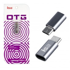 Переходник для Apple Lightning гнездо - Type-C штекер Isa G-06