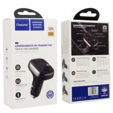 FM модулятор Bluetooth Charome C2 c быстрой зарядкой QC3.0 Type-C PD