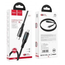 Кабель для Apple Lightning USB Hoco S51 LCD 1.2m