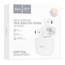 Наушники Bluetooth вкладыши Hoco EW19 Plus TWS белые