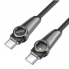 Кабель Type-C Type-C PD Borofone BU49 60W Smart LED 1.2m черный