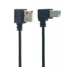 Кабель для принтера USB AM-BM 3m 90 градусов с ферритом